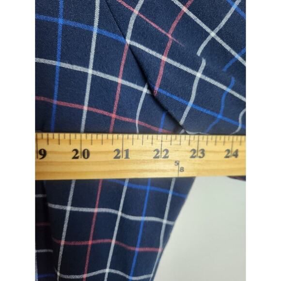 Mizzen + and Main Mens plaid button down shirt sz XL trim fit Careerwear casual - Picture 6 of 8